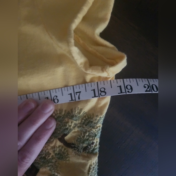 Yellow Summer Open Top With Embroidery Sz Med/Lg - Picture 4 of 12